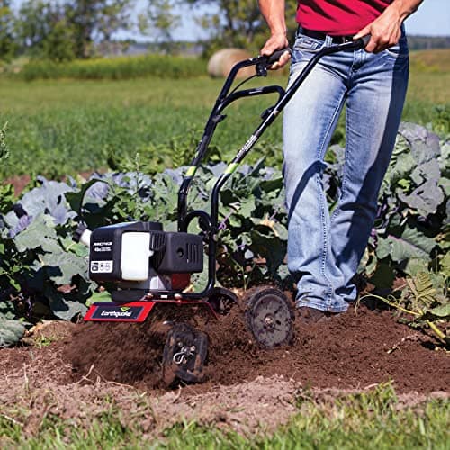 Earthquake MC43 Cultivator, 43cc 2-Cycle Viper Engine, 6-10” Adjustable Width, 8” Max Depth, Overhand Handlebars, Lightweight, U.S. Based Customer Service