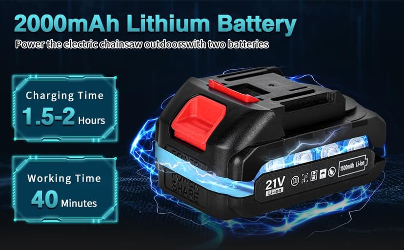 6-Inch Mini Electric Chainsaw Cordless, 1500mAh Lightweight Battery with Safety Lock & Low Noise, Handheld Chainsaw for Tree Trimming, Gardening, Camping - Senior/Ladies-Friendly Gift