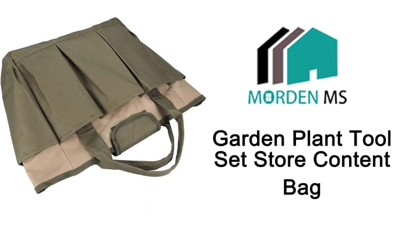 Garden Tool Bag, Garden Tote Bag With 8 Pockets, Canvas Garden Tool Storage Bags, Heavy-duty Large Organizer Bag for Garden Tool Kit, Gardening Organizer for women Men Indoor and Outdoor Gardening