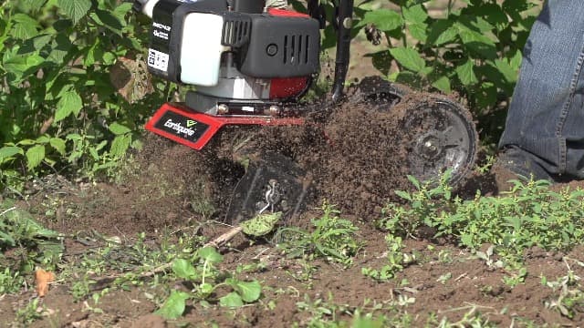 Earthquake MC43 Cultivator, 43cc 2-Cycle Viper Engine, 6-10” Adjustable Width, 8” Max Depth, Overhand Handlebars, Lightweight, U.S. Based Customer Service