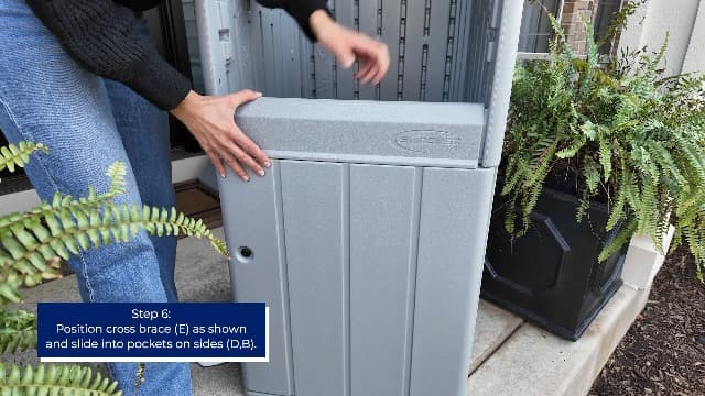 Suncast 33.5-Gallon Capacity Package Delivery Box, Parcel Drop Box with Lock, Weather Resistant Outdoor Storage Solution for Secure Package Deliveries, Made in USA