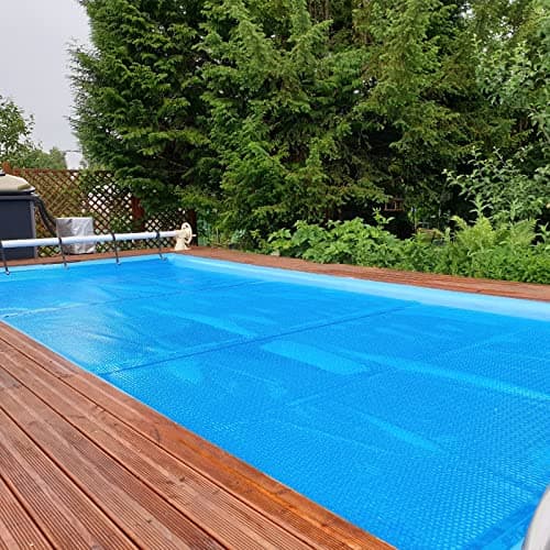 S AFSTAR 20ft x 40ft Pool Cover, Rectangle Swimming Pool Cover with Carry Bag, Waterproof & Dustproof Heavy Duty Pool Cover, 12-MIL Heat Retaining Pool Solar Blanket for Above-Ground & In-Ground Pools