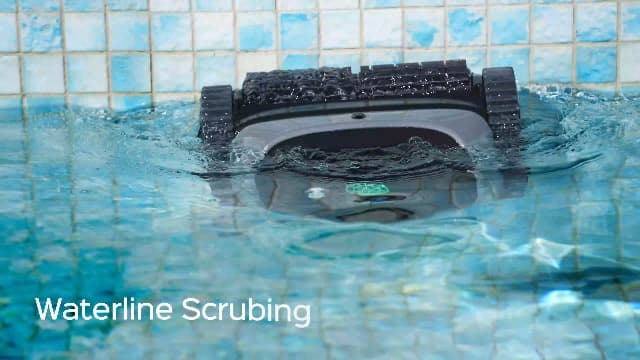 Pool Vacuum for Inground Pools, Cordless Robotic Pool Cleaner, Wall and Waterline Cleaning, Intelligent Route Planning, 150 min Runtime, for Pools up to 1,600 Sq.ft