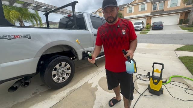 Electric Pressure Washer, 5000PSI 3.2 GPM Power Washer 2025 Upgraded with 55FT Cleaning Range, 4 Nozzles, Foam Cannon, High Pressure Cleaning Machine for Cars, Homes, Patios, Fences, Blue