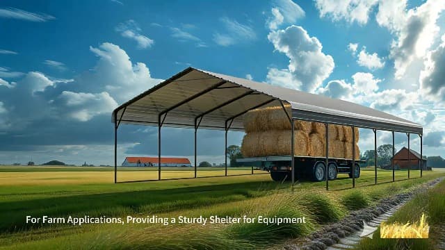 MFSTUDIO Carport 20x30 ft, Outdoor Heavy Duty Carports with Sidewalls, Metal Shed Canopy Shelters Garage Shelter Shade Car Ports with Galvanized Roof for 3 Cars, Truck and Boats