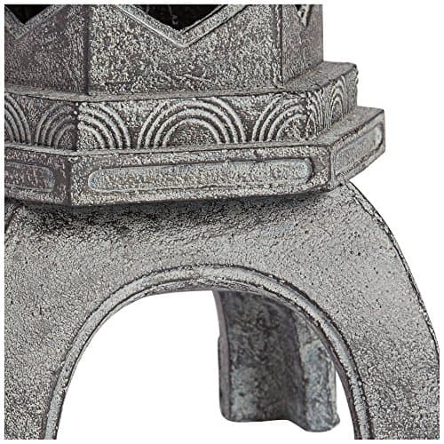 John Timberland Pagoda Statue Sculpture Asian Japanese Garden Decor Indoor Outdoor Front Porch Patio Yard Outside Home Balcony House Exterior Lawn Gray Old Faux Stone Finish Resin 16 1/2" Tall