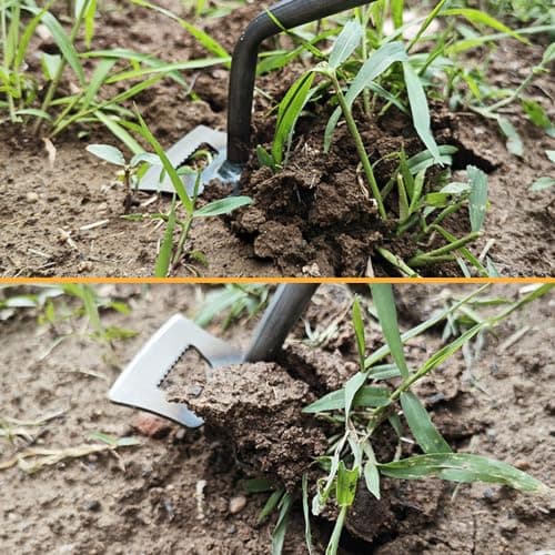 Gardening Hand Weeder Tools, 2025 New Weeding Artifact Uprooting Weeding Tool Weeding Rake Uprooting Weeding Tool, Multifunctional Garden Hand Weeder Tools for Garden (5 Tines)