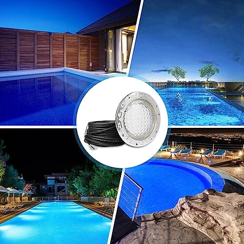 SH101300 50FT 120V Underwater Spa Light (White), 10 Inch Inground Pool Light Replacement