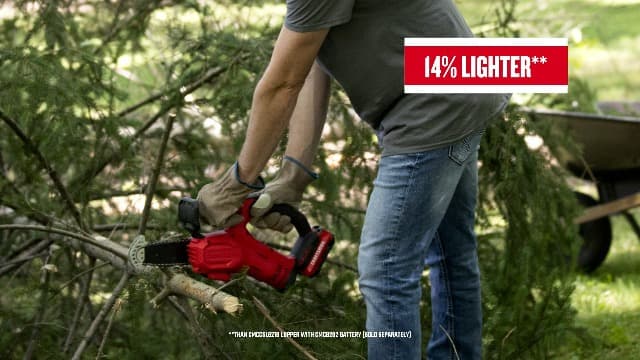 CRAFTSMAN V20 Cordless Pruning Saw, 6" Chain, Small Chainsaw with Battery and Charger Included (CMCCS320D1)