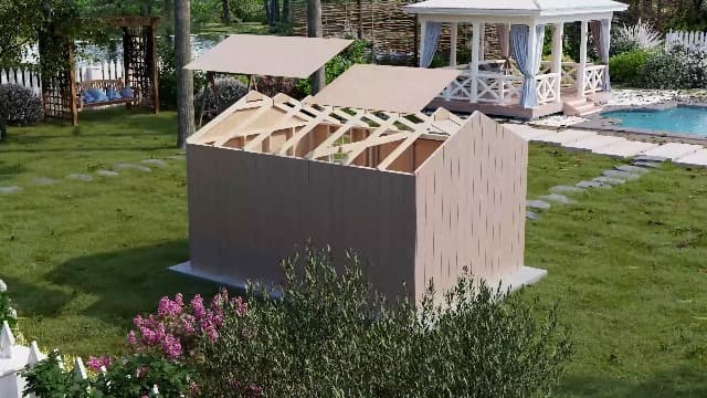 10x12 Value Workshop Shed with Operable Windows, Outdoor Wood Storage Do-It-Yourself Precut Kit