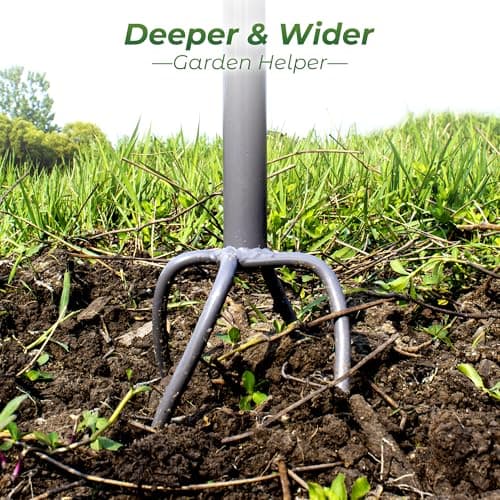 Walensee Upgrade Twist Tiller Manual Hand Tiller Garden Claw Cultivator with a Removable Big Claw, Garden Claw Tool Long Handle Steel Tiller Lawn Aerator Soli Lossener for Gardening Bed and Plant Box
