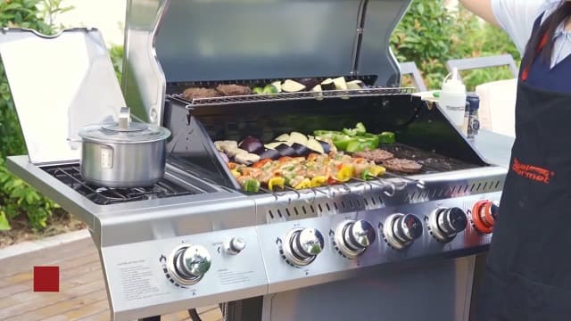 Royal Gourmet GA5401T 5-Burner Propane Gas Grill with Sear Burner and Side Burner, Stainless Steel BBQ Grill with 632 Sq. In. Grilling Area for Outdoor Barbecue Cooking, 64,000 BTUs, Silver