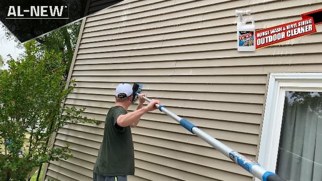 AL-NEW Outdoor Cleaner | Versatile Outdoor Cleaner 64oz Hose End Sprayer (Pack of 2) (House Wash & Vinyl Siding Outdoor Cleaner)