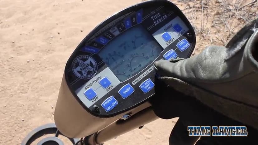 Bounty Hunter Time Ranger Metal Detector for Adults with LCD Display, Target ID, and Ground Balancing – Advanced Detection for Coins, Relics, Jewelry