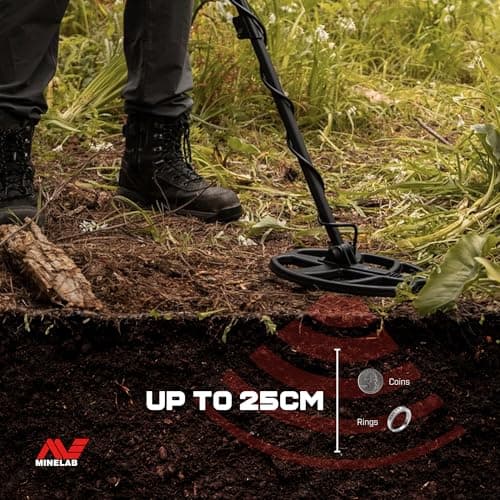 MINELAB X-Terra Voyager Metal Detector for Adults, All Terrain, Waterproof,Target ID, 4 Modes, Kit with Headphones & Digger