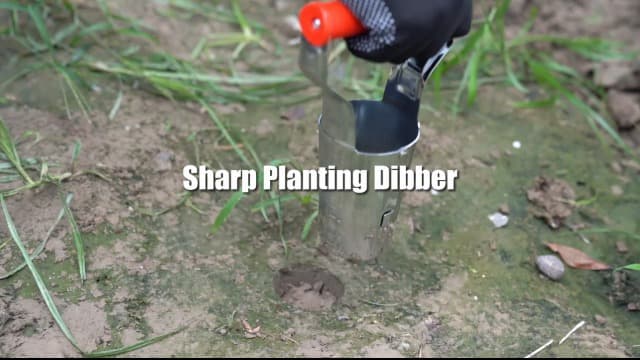 FLORA GUARD 2 Piece Bulb Planting Tool Set, Includes 1 Bulb Planter with Depth Markers, 1 Metal Planting Dibber, Ideal Transplanter Kit