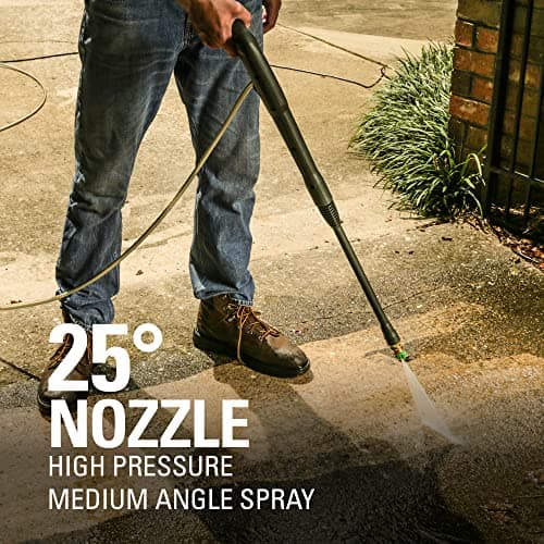 Greenworks Compact Electric Pressure Washer (CSA Certified, Lightweight, 20 FT Tangle-Free Hose, 35 FT Power Cord) Great For Cars, Fences, Patios, Driveways, Decks and Patios