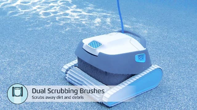 Dolphin Advantage Ultra Automatic Robotic Pool Vacuum Cleaner, Wall Climbing, Waterline Scrubber Brush, Top Load Filter, Ideal for In-Ground Pool Types Upto 50 FT in Length