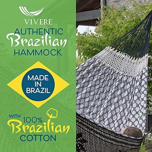 Vivere Authentic Brazilian Luxury Hammock - 450 lb Capacity