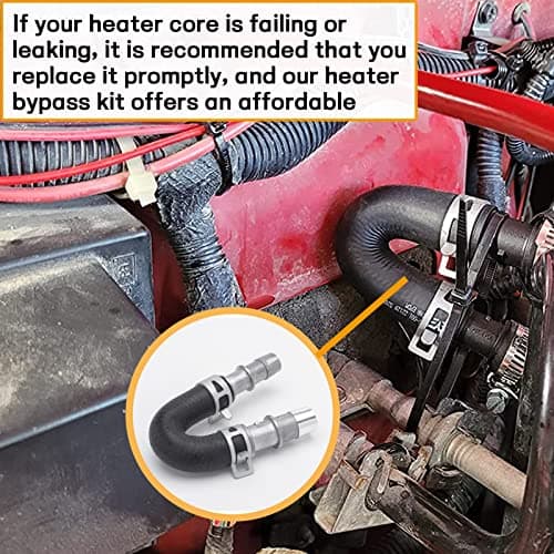 626-001 Engine Heater Core Bypass Kit Engine Heater Core Bypass Kit With 5/8" & 3/4" Hose Fit For Most Common Heater Hoses