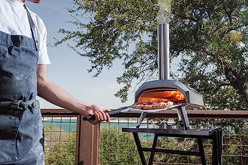 Ooni Karu 12 Multi-Fuel Outdoor Pizza Oven – 12 Inch Pizzas in 60 Seconds - Portable Wood and Gas Fired Pizza Oven with Pizza Stone, Dual Fuel Ooni Pizza Oven