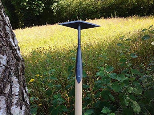 DeWit Diamond Hoe with P-Grip Handle-Long Handle Garden Hoe with Forged Steel Diamond Head – 4 Sharp Edges – Weed Without Bending – Push & Pull Action