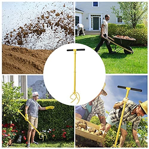 Garden Hand Tiller Garden Claw Twist Tiller Cultivator Tiller Soil Lossener Lawn Aerator Areator Loosen, Rototiller, Garden Bed and Plant Box Cultivator, Garden Tools.