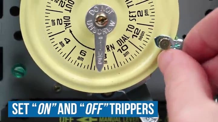 Intermatic T104 Electromechanical Timer Switch - Proven Durability, 40A Load Capacity, Versatile Scheduling, 1-12 Cycles Per Day - Manual Override, Tripper Included for Reliable Time-Based Control
