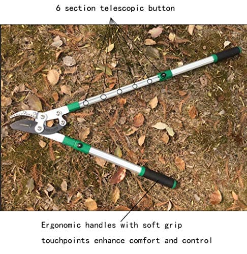 SK5 High-Performance Compound Action Anvil Lopper,Chops Thick Branches with Ease,2 Inch Cutting Capacity,28inch-40inch Telescoping Lopper, Tree Trimmer with Sturdy&Comfortable handle(A）