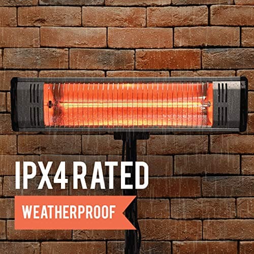 Heat Storm HS-1500-TT Infrared, 7 ft Cord, Tripod + Heater, Black