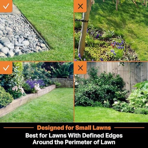 LawnMaster OcuMow™ Robot Lawn Mower with Cordless 24V MAX 10” Grass Trimmer Combo Kit Perimeter Wire Free for Small Yards 2000-4000 Square Feet Optical Navigation Automatic Obstacle Avoidance Spot Cut