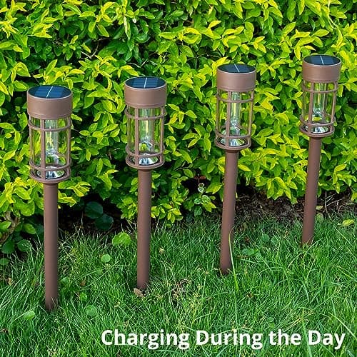 Solar Pathway Lights 8 Pack, Solar Lights Outdoor Waterproof IP65, Long-Lasting, Bright LED Outdoor Lighting Decor for Garden Yard Landscape Path