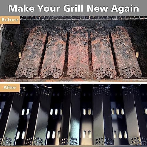 Grill Heat Plates Replacement Parts for Nexgrill, Porcelain Steel Heat Tents for Home Depot Nexgrill 6 Burner Gas Grill, 14.6" Flame Cover Replacement Parts for Nexgrill 720-0896B