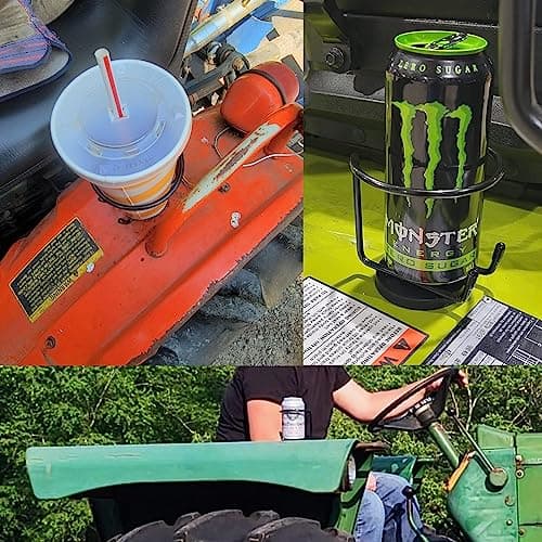 Magnetic Cup Holder, SUS 304 Stainless Steel Magnetic Drink Holder Can Holder for Tractor Truck Mower Car Treadmill Toolbox - Horizontal Surface Mounting Pack of 1