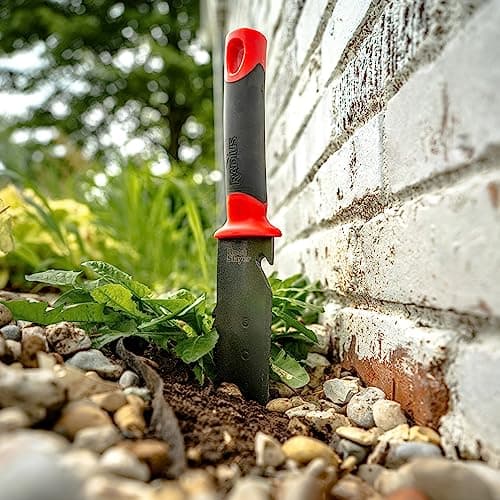Radius Garden 22011 Root Slayer Shovel, Red & 16211 Root Slayer Soil Knife, Red