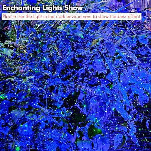 Firefly Garden Lights Laser Star Projector, Outdoor Decorative Lighting with Blue Nebula for Garden Indoor Outdoor