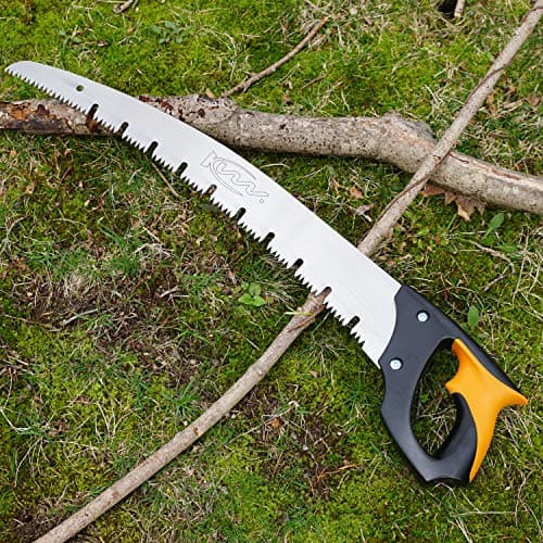 Kings County Tools Large Arborist Raker-Tooth Fast Cutting Pruning Saw | Green Wood Ready | Ergonomic Cushioned Handle | 20” Blade for Large Branches
