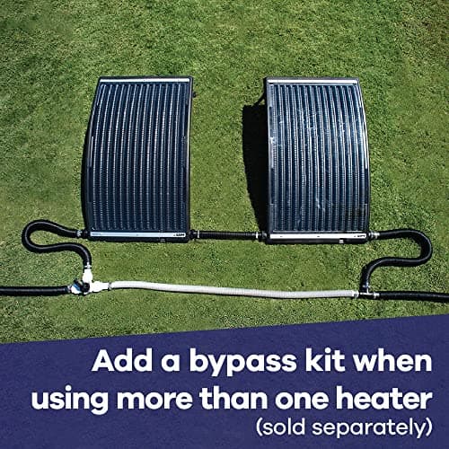 GAME 4721-BB SolarPRO Curve Solar Pool Heater, Made for Intex & Bestway Above-Ground and Inground Pools, Includes Intex Adapters, 2 Hoses & Clamps