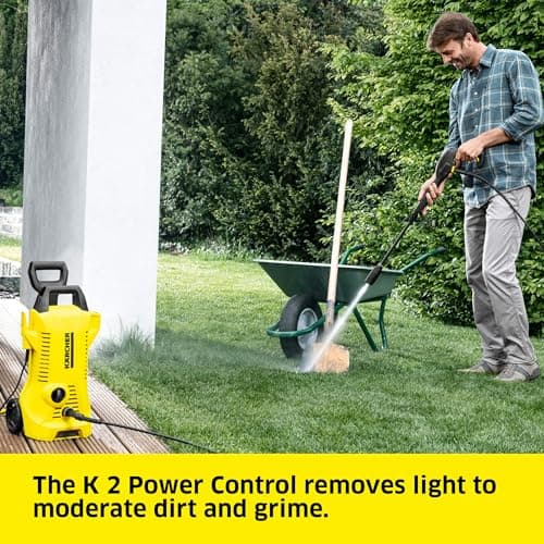 Kärcher Pressure Washer, K2 Power Control, Max 2000 PSI, 25 ft. Hose, 2 Spray Wands - 1.45 GPM