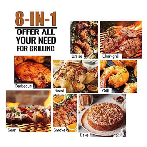 Z GRILLS Wood Pellet Grill and Smoker with Double-wall Insulation Structure, 697 SQ.IN, Bronze
