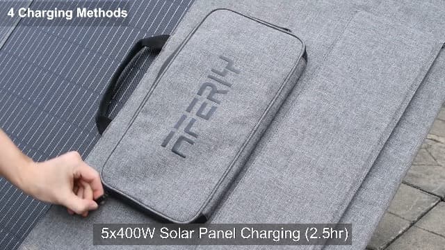 AFERIY 3840Wh Portable Power Station,120V AC Outlets x 5,2.5H Fast Charge,3600W LiFePO4 Battery Power Station,Solar Generator for Home Use,Outdoor Camping,Power Outage,Camping,RV,Emergencies