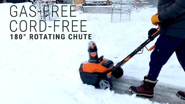 Worx 40V 20" Cordless Snow Blower Power Share with Brushless Motor - WG471 (Batteries & Charger Included)