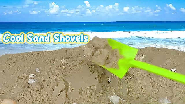 Beach Sand Shovels Toys, 16 Inch Heavy Duty Plastic Sand Spade Shovel for Kids Adults, Beach Sand Toy for Sandbox,Outdoor, Snow Scoop, Planting, Digging, Gardening, Summer Vacation 3 Pack