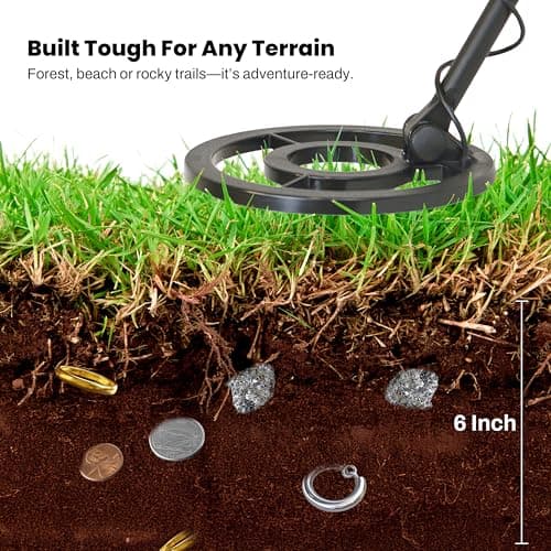 Bounty Hunter TK4 Tracker IV Metal Detector with Waterproof 8-Inch Coil, Versatile Detection Modes, Durable Construction, and Easy-to-Use Controls for All-Terrain Treasure Hunting Adventures