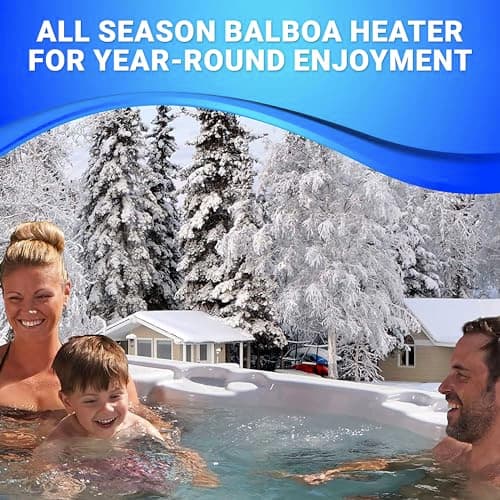 Aqualife Edgewater® Outdoor Hot Tub, Fit 6 Adults, 28 Massaging Jets, Cover Included, Ice Bucket Feature, Plug into Any Standard Outlet, Made in USA