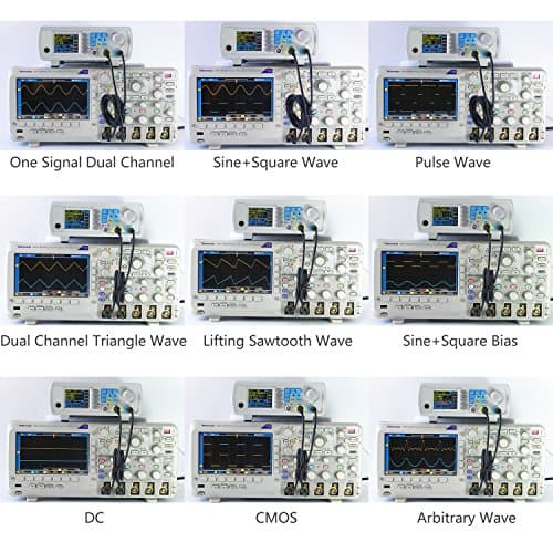 Koolertron Upgraded 15MHz DDS Signal Generator Counter,High Precision Dual-Channel Arbitrary Waveform Function Generator Frequency Meter 200MSa/s (15MHz)