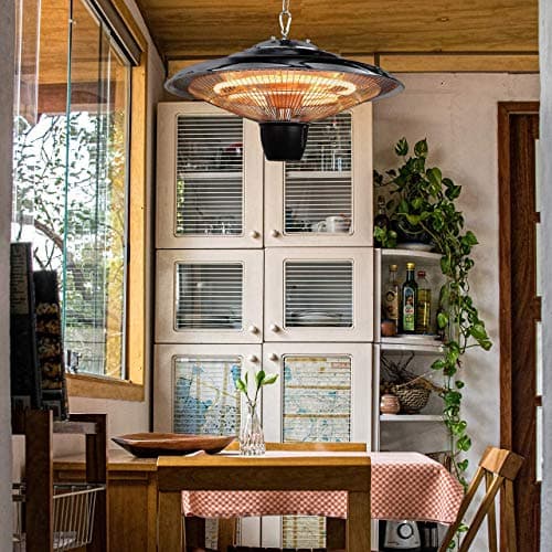 DONYER POWER 1500W Outdoor/Indoor Electric Patio Heater, Ceiling Mounted, Iron