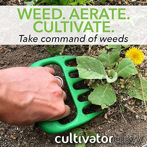 Bear Paws Cultivator Claw - Ergonomic Gardening Tools - Hand Held Garden Tool - Hand Rake - Strong Nylon Weeder - Manual Weeding, Aerating, Cultivating…