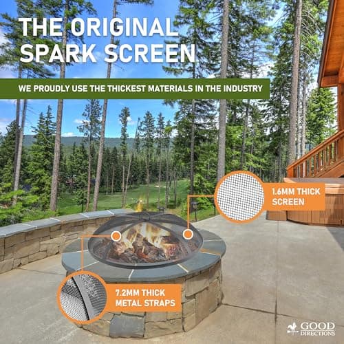 Good Directions Fire Pit Spark Screens, 27" Diameter, Steel