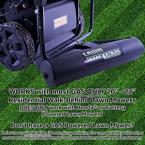 Classic-Lawn Striping System/Stripe Your Lawn Like A Ballpark/FITS Most Gas 20”-22” Residential Walk-Behind Lawn Mowers/Does NOT FIT Honda or Battery Powered Lawn Mowers